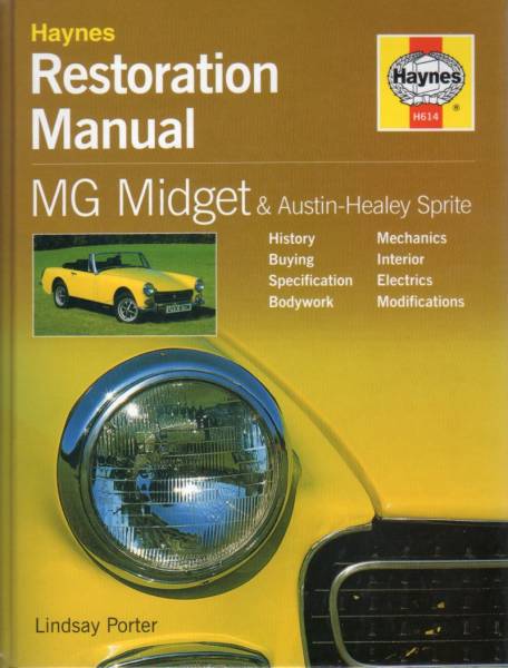 □Mg Midget， MGミジェット レストアマニュアル本 整備修理洋書 最