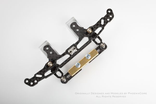 オリジナル】ミニ四駆用 リヤ カーボン スラダン ブレーキ付き 1