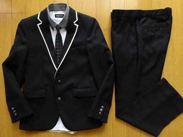 極美品□ミチコロンドン男児150フォーマルスーツ5点/卒業*入学
