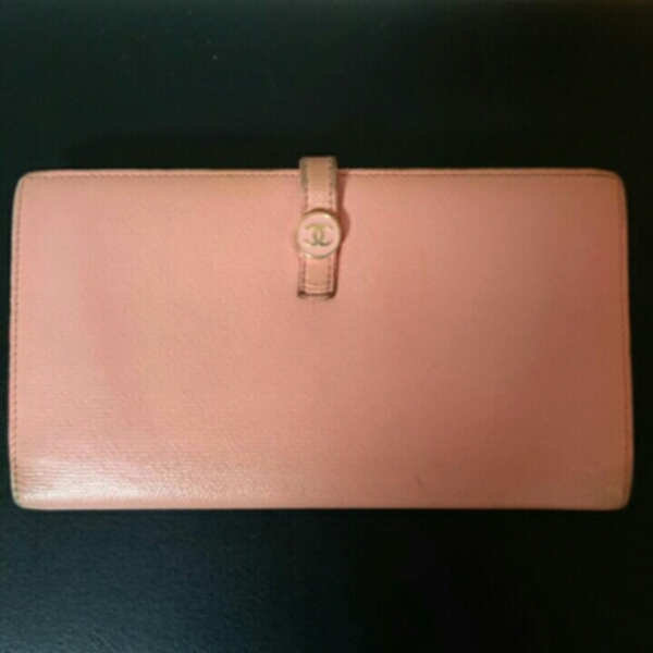 シャネル 長財布 ピンク