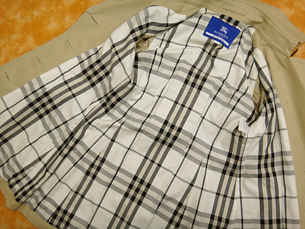 ★010629【バーバリーブルーレーベル】シングルトレンチコート38