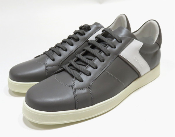 新品 エルメネジルドゼニア ZEGNA 高級レザースニーカー