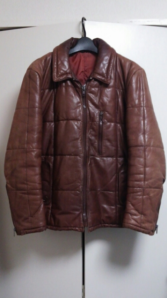 ヴィンテージ レザー ダウン 茶 ライダース ショット マッコイ