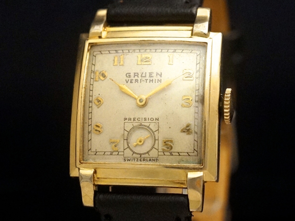 GRUEN ”VERI-THIN” 1940'S アンティーク機械式腕時計 手巻き