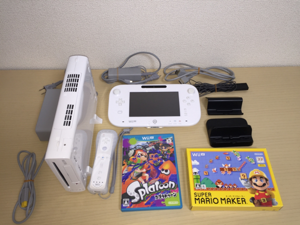 Wii U本体マリオカート8セット白 スプラトゥーン マリオメーカー
