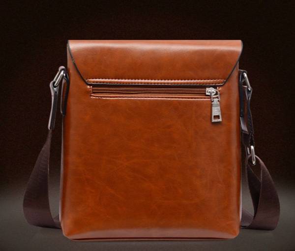 ☆新品 メンズ ショルダー バッグ レッドブラウン 高級PU 格安★