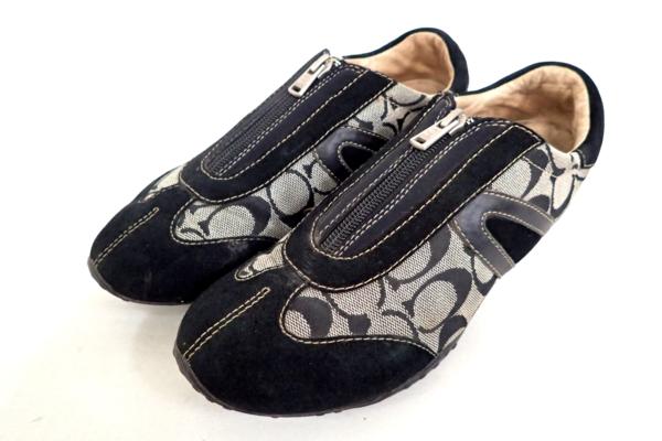 中古◆COACH コーチ シグネチャー ローカットスニーカー 8