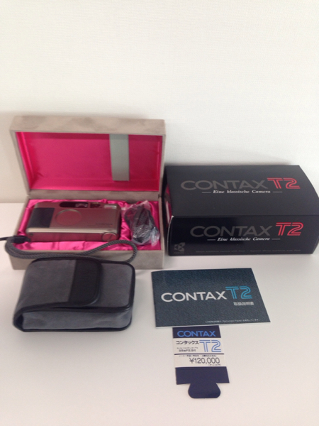 【美品】CONTAX T2 シルバー 。付属品すべてあり。