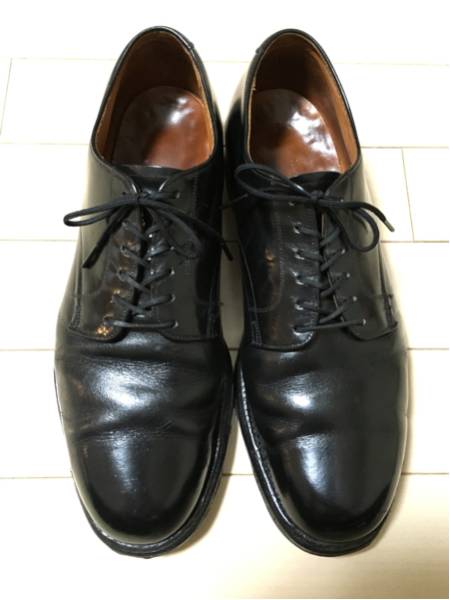 USNavyサービスシューズ8R 1965革底 60sヴィンテージ米軍