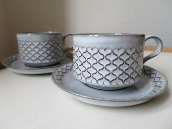 北欧デンマークNISSEN☆Cordialカップ&ソーサー2客JHQuistgaard3