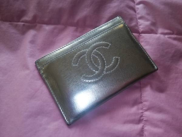 本物CHANELシャネルパスケースカードケースゴールドシリアル有