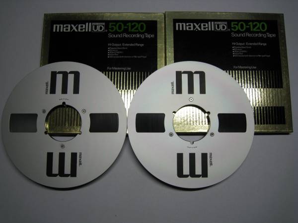 maxellメタルリール テープ付 UD50-120 2本 １０号.1/4インチ