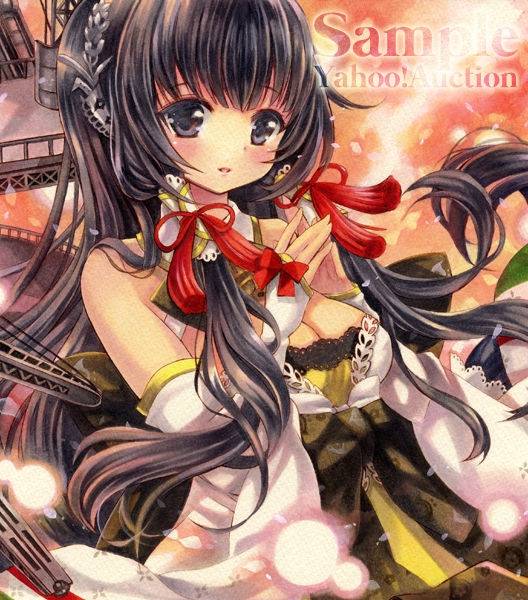 艦これ / 瑞穂 】 同人 手描き イラスト / 色紙