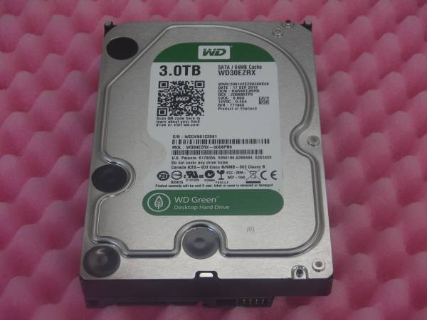 H08 3.5 SATA HDD 3TB WD WD30EZRX
