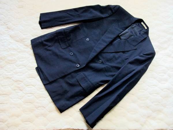 アクアスキュータム メンズ 紺ブレザー 春夏用ジャケット 94AB4