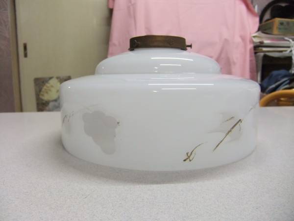 昭和レトロ☆和電笠☆乳白色ガラス☆古美術 照明 電化製品 【公式通販】