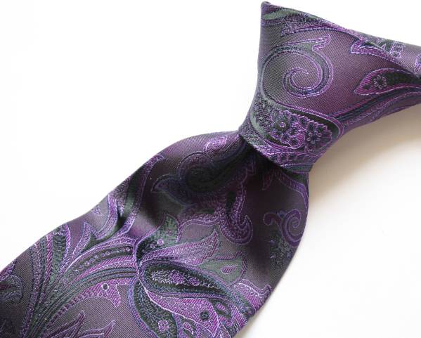 *SL*◎新品◎Ryan Seacrest美しい紫の洗練ペーズリー柄ネクタイ