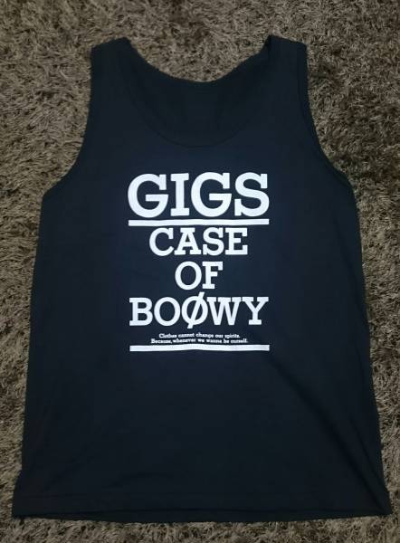 BOOWY GIGS CASE OF BOOWY タンクトップ BOOWY 『GIGS CASE OF BOOWY』 タンクトップ BOØWYの真骨頂はライブに