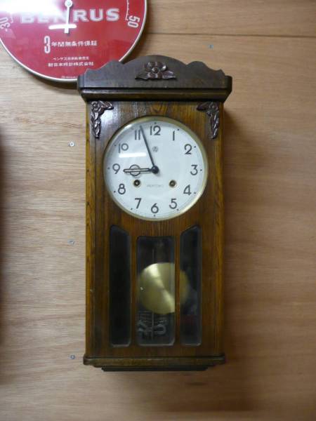未使用　ストック品　愛知時計　ボンボン掛時計　動品　C710