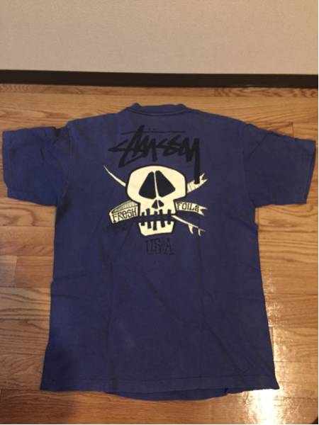 オールドステューシー Tシャツ Lサイズ スカル柄USA製 00s 【公式通販】
