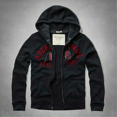 新品　A&F　アバクロ　ジップパーカー　Sサイズ　Navy