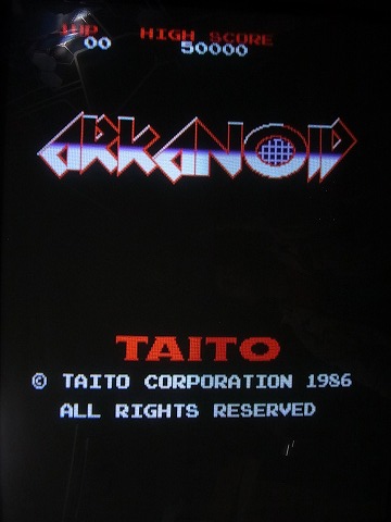 タイトー アルカノイド インスト取説付 起動のみ確認/BK206/1
