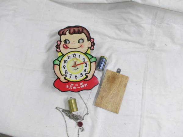 不二家　ペコちゃん時計　ジャンク