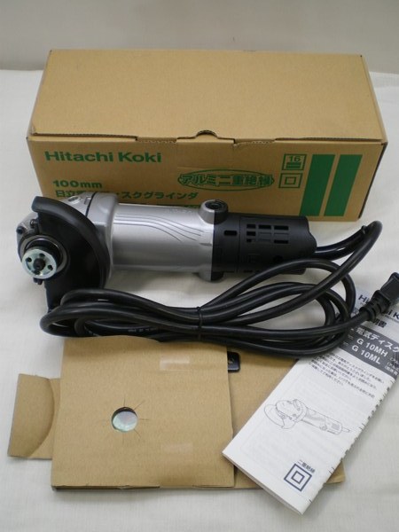 HITACHI 日立電気 ディスクグラインダ G10MH 二重絶縁 100mm 日立工機