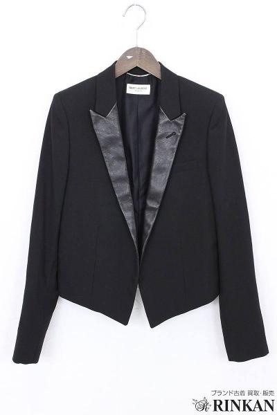 サンローランパリ/13AW ショート丈スモーキングジャケット【01】