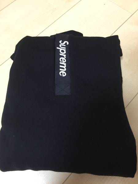 supreme16Contrast Placket Hooded Sweatshirt M黒