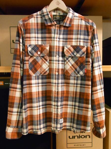 WTAPS 09ss VATOS L/S サイズS バトス　チェックシャツ　美中古