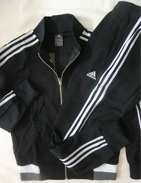 新品同様！adidas24/7ジャージ上下デニム風sizeO