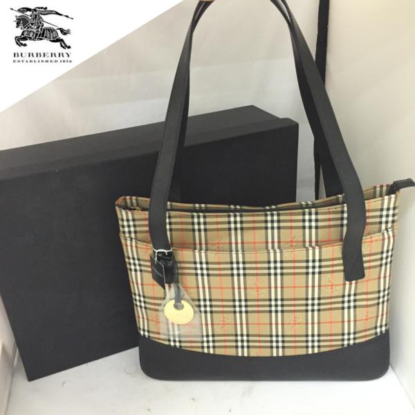 希少 バーバリー BURBERRY トートバッグ チェック ショルダーバッグ