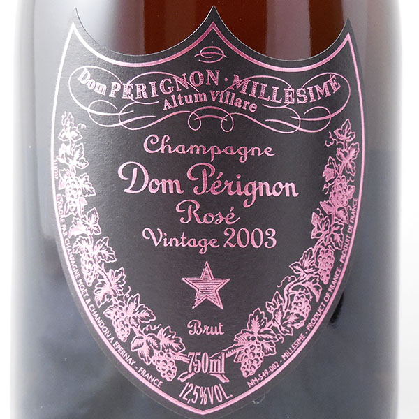 未開栓Dom 未開栓◇ドン・ペリニヨン ロゼ 2003年 750ml 箱付◇ドンペリ