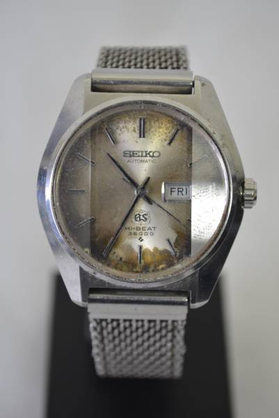 SEIKO セイコー GS グランドセイコー 6146-8010 自動巻 F-85(グランドセイコー)｜売買されたオークション情報、yahooの商品情報をアーカイブ公開 - オークファン グランドセイコー