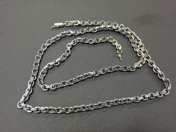 クロムハーツ正規/ペーパーチェーン・ネックレス・50cm Chrome