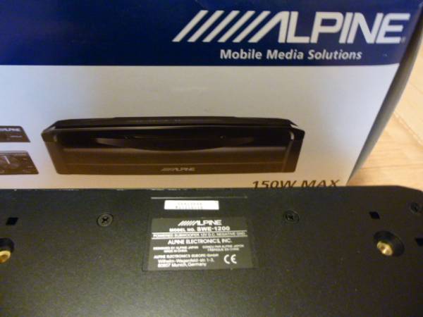 ALPINE アルパイン サブウーハー SWE-1200 MXE-M150CKD 20cm