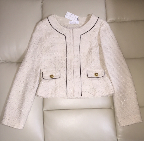 新品 Pure House ツイード ジャケット 入学式 卒業式 ベージュ