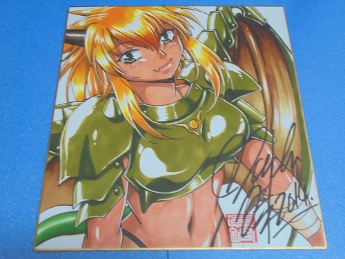真鍋譲治 直筆イラストサイン色紙 原画 サイン 直筆画 売買されたオークション情報 Yahooの商品情報をアーカイブ公開 オークファン Aucfan Com