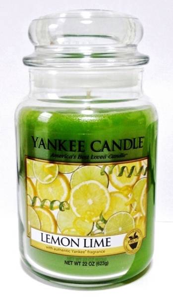 ヤンキーキャンドル 限定レモンライムの香り ガラスジャー(L)