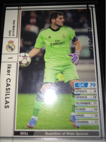 ☆wccf カシージャス 白 EX☆レアル 付録 即決 未開封品送付☆_1