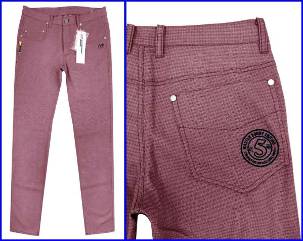 正規識別品タグ有■MBEパーリーゲイツ春夏ゴルフパンツ■5/L薄地