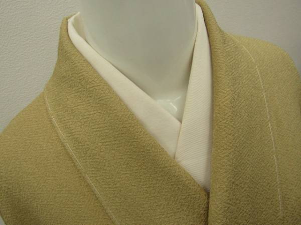 ka-3850 宇治本茶染 色無地 新品 定価22万円 宇治本茶染 色無地 絹反物 