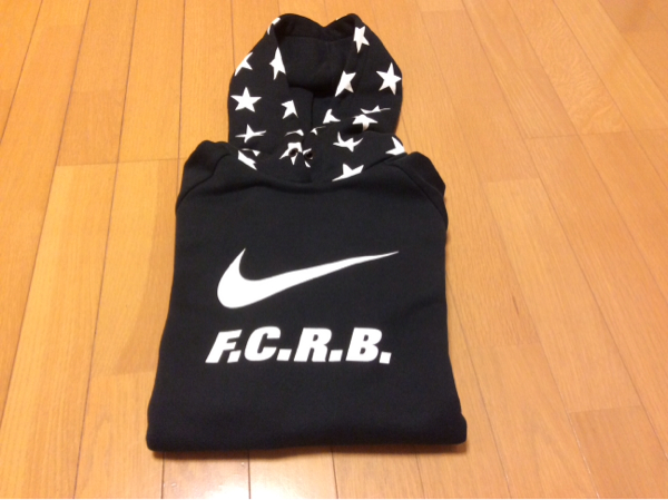 16ss★完売 ★FCRB★PULL OVER STAR HOODY★パーカー★黒★M