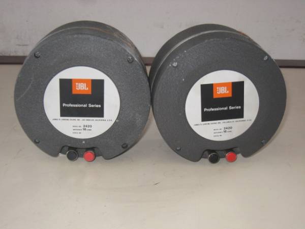 【完動品】JBL 2420 ジェービーエル トライバーユニット ペア JBL / 2420 / ドライバーユニット ペア : USED 【公式通販】