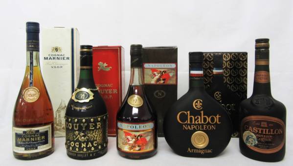 古酒/5本セット/MARNIER /ROUYER/Chabot/CASTILLON/CASTILLON等