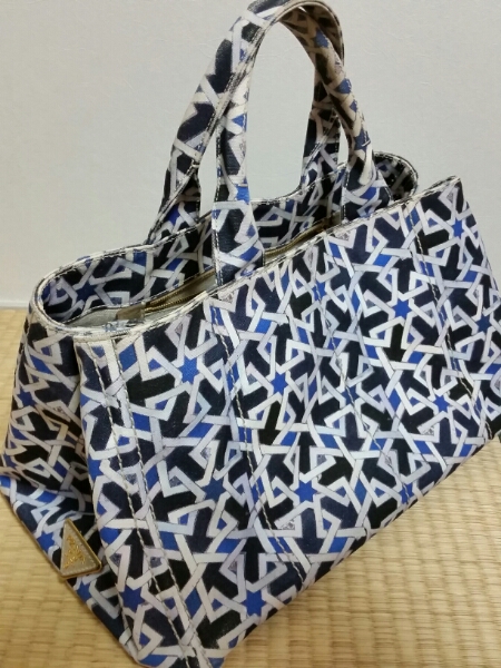 プラダ カナパ PRADA キャンバス トートバッグ 公式通販 M 
