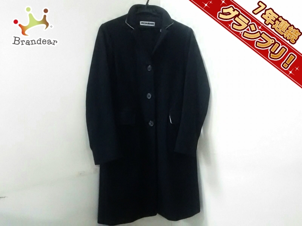 ジルサンダー コート 34 レディース 黒×白 JILSANDER し 女性用 【公式