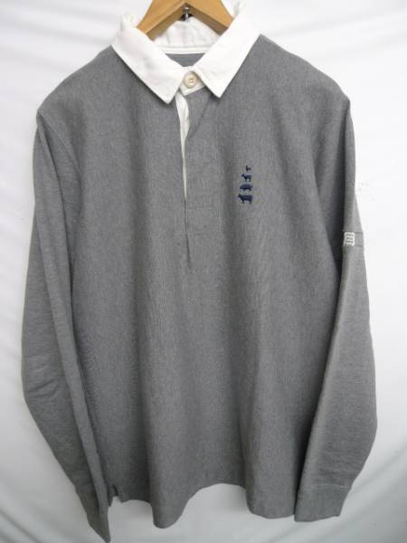 ◆ マウンテンリサーチ 1385 動物刺繍　ラガーシャツ L 美