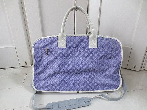 ◇本物 ゲラルディーニ パープル 2WAYボストンバック 新同 GHERARDINI